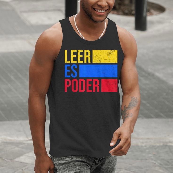 Leer Es Poder Colombian Spanish Teacher Maestra Colombia Men Tank Top, funny gift Leer Es Poder Colombian Spanish Teacher Maestra Colombia Men Tank Top, funny gift