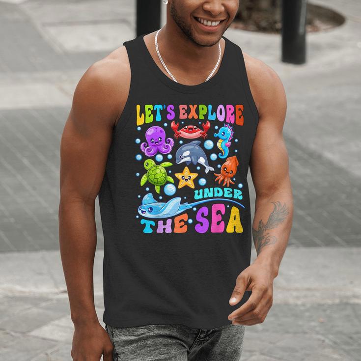 Let's Explore Under The Sea Back To School Student Teacher Men Tank Top, funny gift Let's Explore Under The Sea Back To School Student Teacher Men Tank Top, funny gift