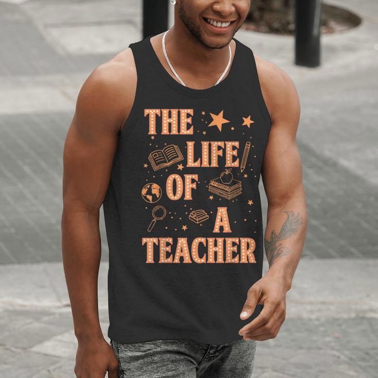 The Life Of A Teacher Back To School Women Men Men Tank Top, funny gift The Life Of A Teacher Back To School Women Men Men Tank Top, funny gift