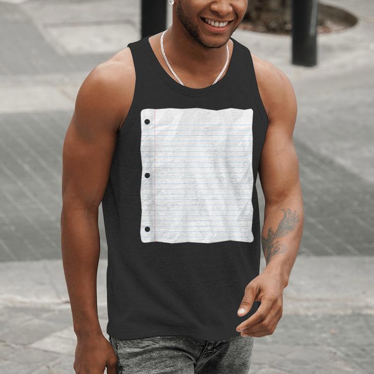 Lined Paper Notebook Halloween Costume For Students Teachers For Men Women Kids Men Tank Top, funny gift Lined Paper Notebook Halloween Costume For Students Teachers For Men Women Kids Men Tank Top, funny gift