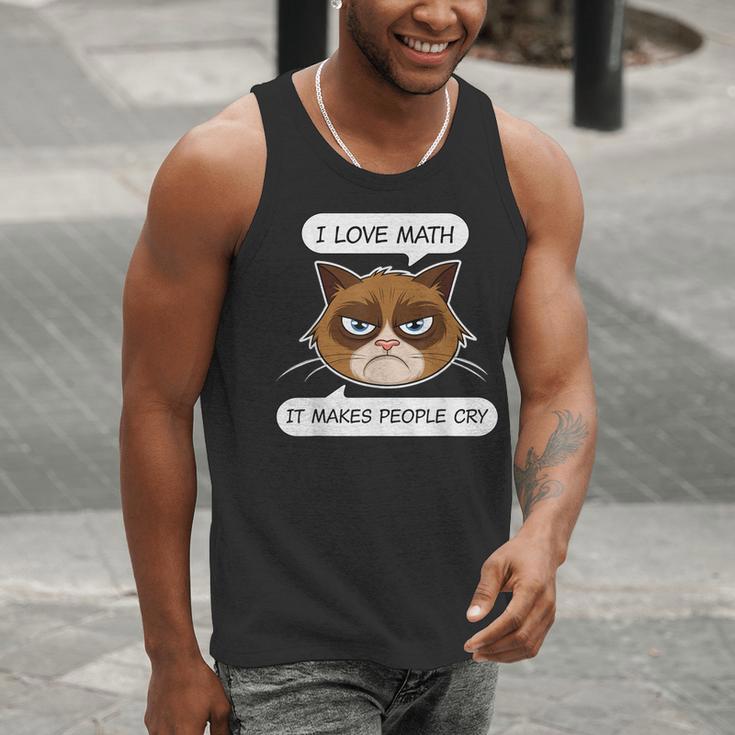 I Love Math It Makes People Cry Math Teacher Men Tank Top, funny gift I Love Math It Makes People Cry Math Teacher Men Tank Top, funny gift