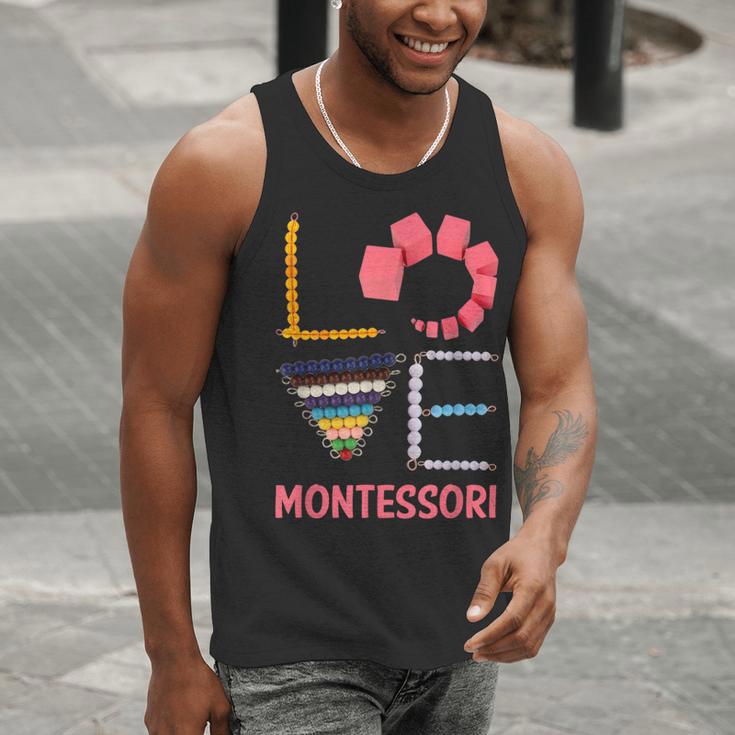 Love Montessori Education Math Teacher Men Tank Top, funny gift