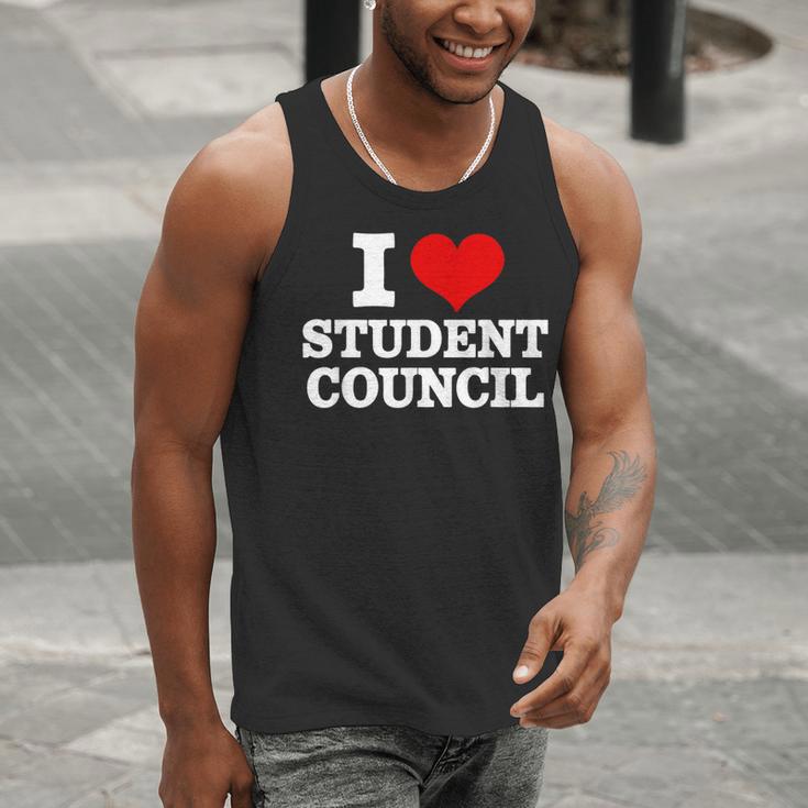 I Love Student Council Student Teacher Men Tank Top, funny gift