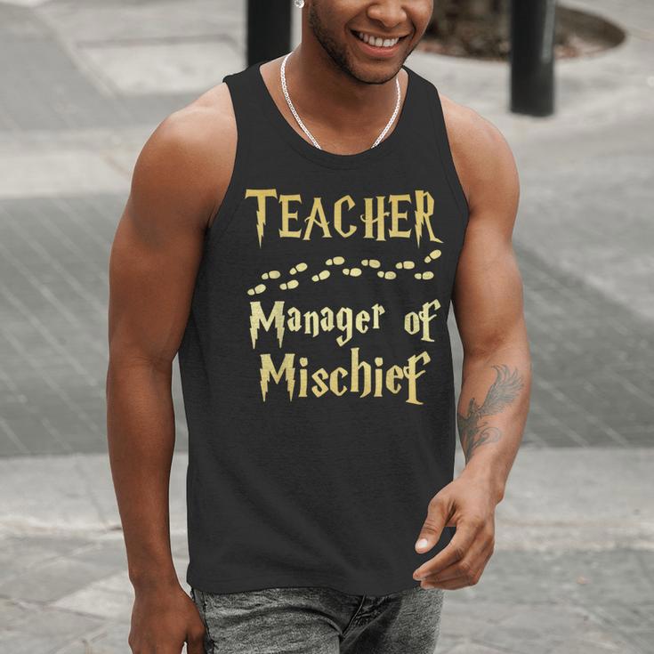 Magical Teacher Manager Of Mischief Birthday Family Party Men Tank Top, funny gift Magical Teacher Manager Of Mischief Birthday Family Party Men Tank Top, funny gift