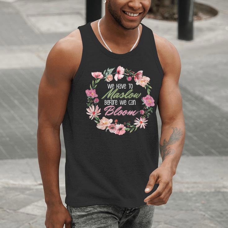 Maslow Before Blooms SPED Teacher School Psychologist Retro Men Women Men Tank Top, funny gift Maslow Before Blooms SPED Teacher School Psychologist Retro Men Women Men Tank Top, funny gift
