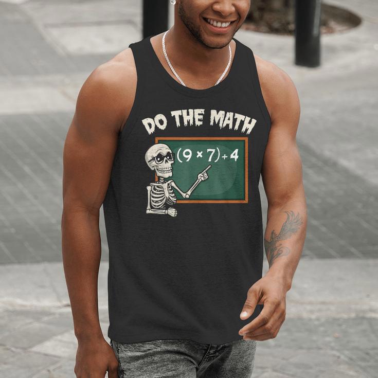 Do The Math 67 Meme Joke Halloween Skeleton Math Teacher Men Tank Top, funny gift Do The Math 67 Meme Joke Halloween Skeleton Math Teacher Men Tank Top, funny gift