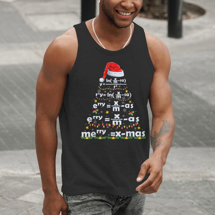 Math Equation Merry X-Mas Math Teacher Christmas Humor Men Women Kids Men Tank Top, funny gift