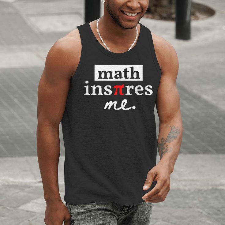 Math Inspires Me Spelled With Pi Day Teacher Men Tank Top, funny gift
