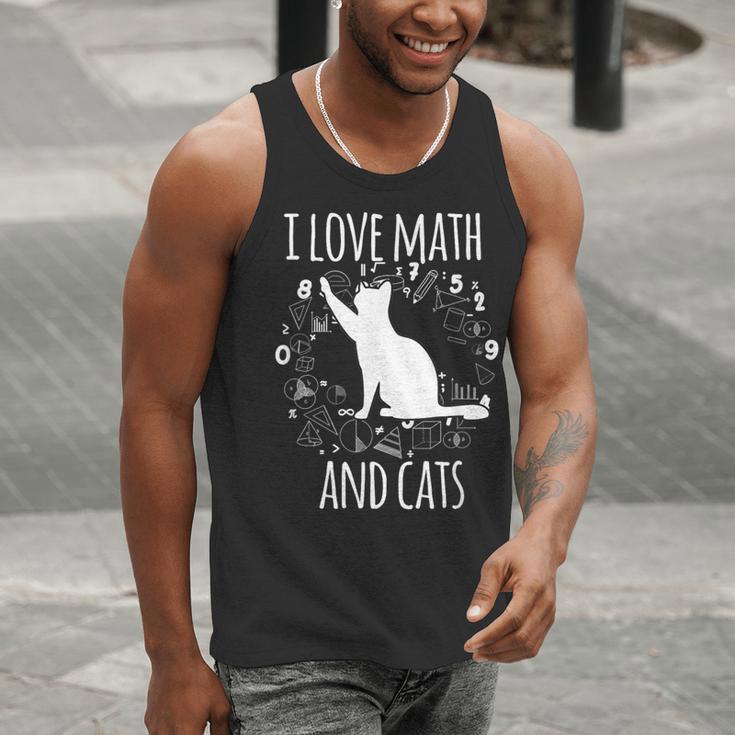Math Nerd Math Teacher Cat Lover I Love Math And Cats Men Tank Top, funny gift Math Nerd Math Teacher Cat Lover I Love Math And Cats Men Tank Top, funny gift