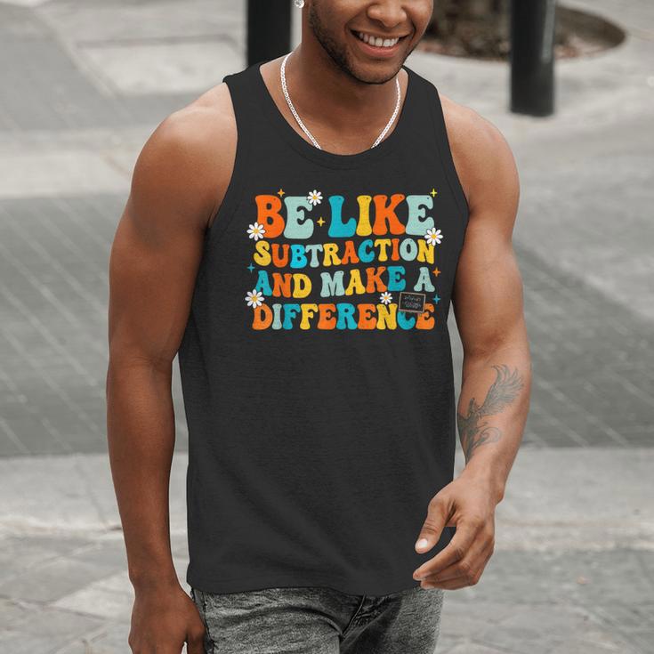 Math Teacher Be Like Subtraction And Make a Difference Men Tank Top, funny gift Math Teacher Be Like Subtraction And Make a Difference Men Tank Top, funny gift