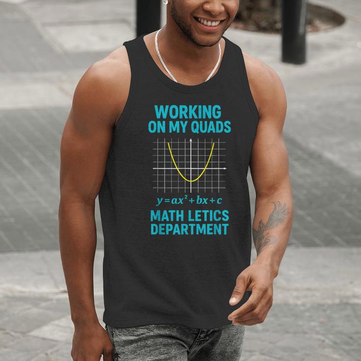 Mathletics Working On My Quads Algebra Math Teacher Men Tank Top, funny gift