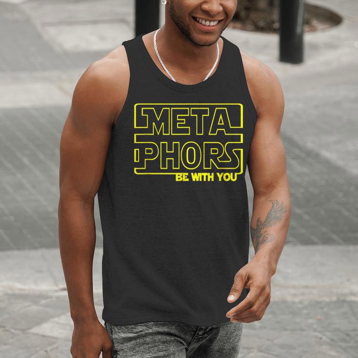 Metaphors Be With You English Teacher Shirts T-Shirt Men Tank Top, English Teacher Tank Tops, funny gift