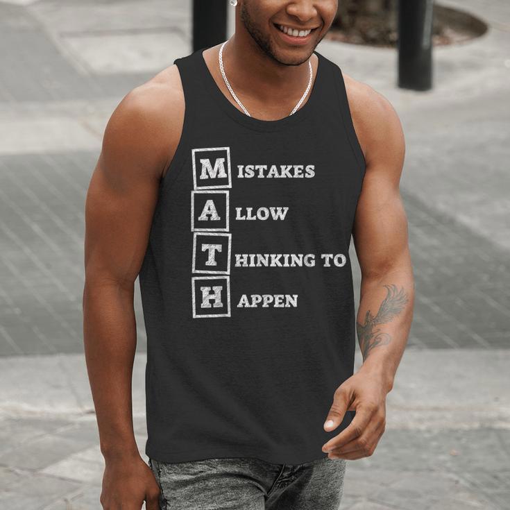 Mistakes Allow Thinking To Happen School Math Teacher Men Tank Top, funny gift Mistakes Allow Thinking To Happen School Math Teacher Men Tank Top, funny gift