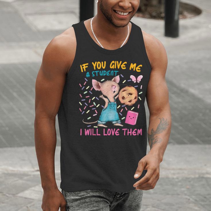 Mouse Teacher If You Give Me A Student I Will Love Them Men Tank Top, funny gift Mouse Teacher If You Give Me A Student I Will Love Them Men Tank Top, funny gift