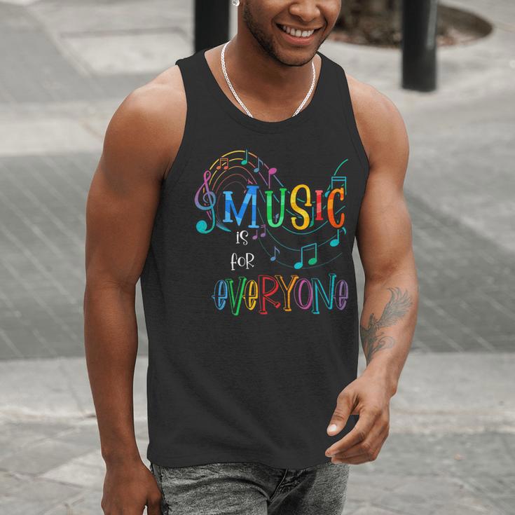 Music Is For Everyone Love For Music Teachers Men Tank Top, funny gift