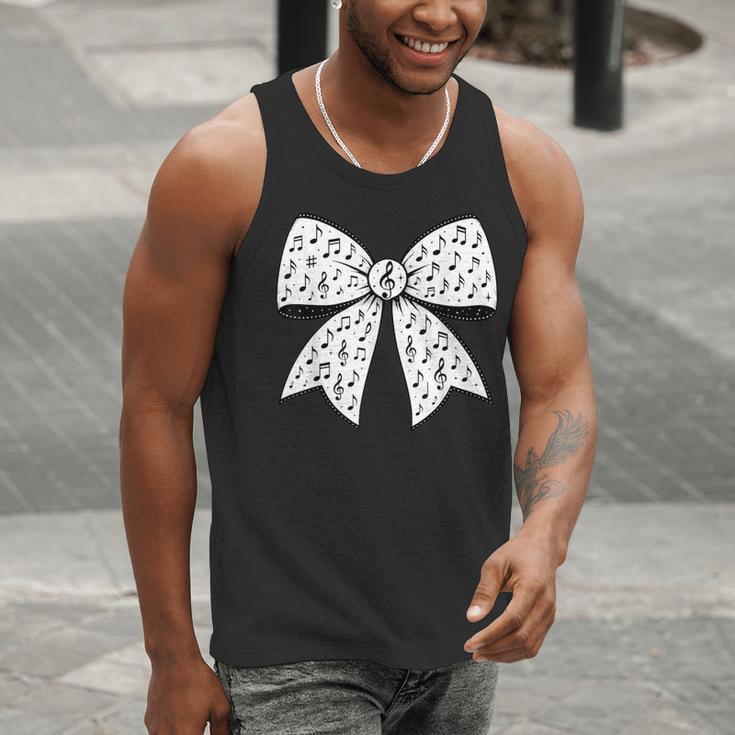 Music Notes Coquette Bow Music Teacher School Musician Band Men Tank Top, funny gift Music Notes Coquette Bow Music Teacher School Musician Band Men Tank Top, funny gift