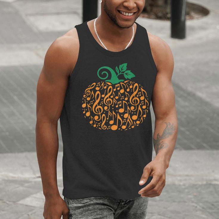 Music Notes Pumpkin Music Teacher Halloween Men Tank Top, funny gift