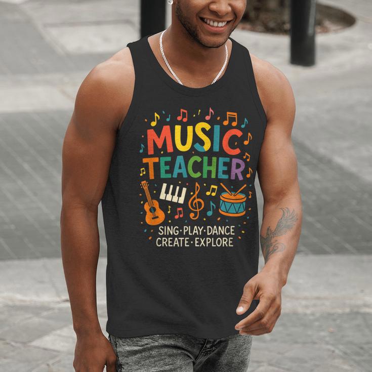Music Teacher Music Sing Play Dance Choir Piano Men Tank Top, funny gift Music Teacher Music Sing Play Dance Choir Piano Men Tank Top, funny gift