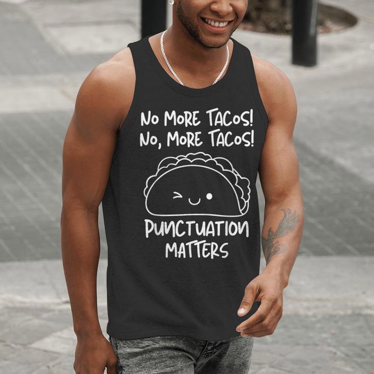 No More Tacos Punctuation Matters Taco English Teacher Men Tank Top, English Teacher Tank Tops, funny gift No More Tacos Punctuation Matters Taco English Teacher Men Tank Top, English Teacher Tank Tops, funny gift