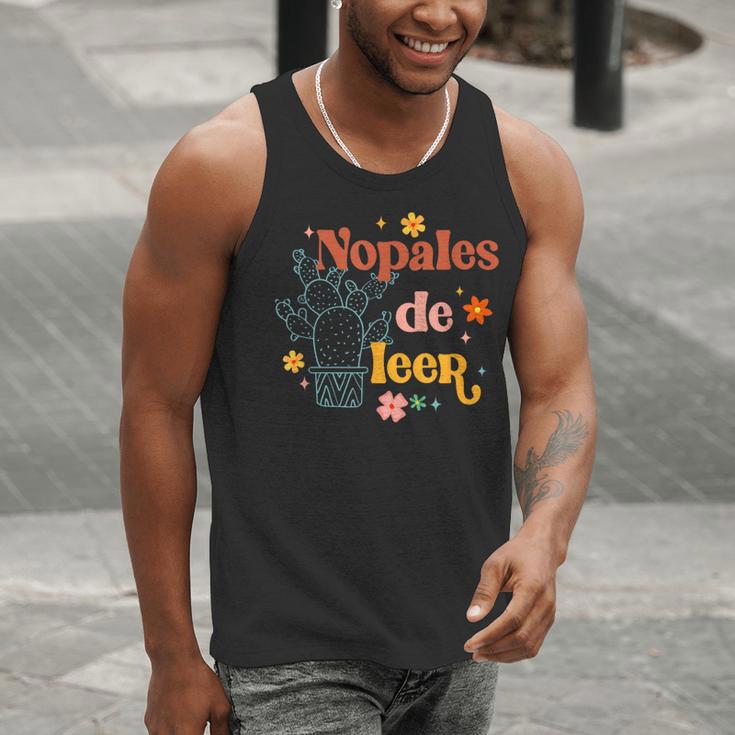 Nopales De Leer Spanish Teacher Maestra Cactus Bilingual Men Tank Top, funny gift Nopales De Leer Spanish Teacher Maestra Cactus Bilingual Men Tank Top, funny gift