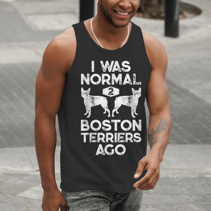 I Was Normal 2 Boston Terriers Ago Dog Lover For Men Women Girls Kids Men Tank Top, funny gift