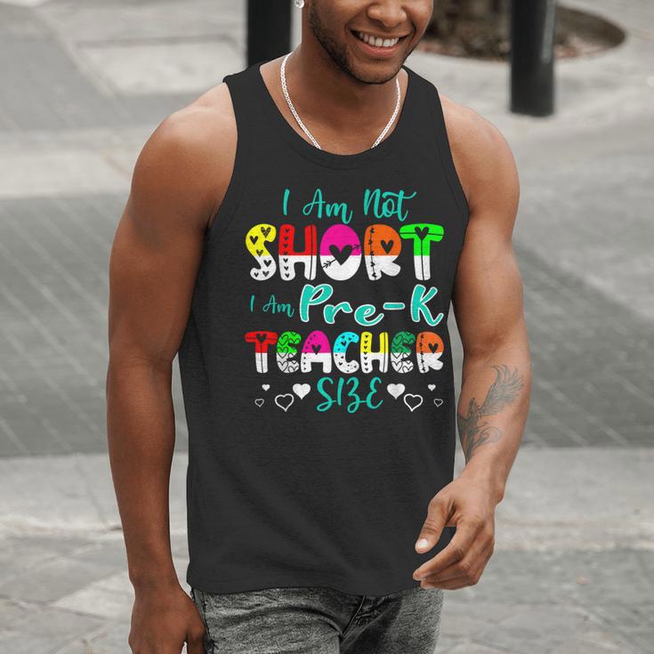 I Am Not Short I Am Pre-K Teacher Size Teacher For Men Women Kids Men Tank Top, funny gift