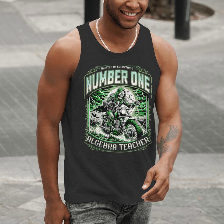 Number One Algebra Teacher 1 Career s Men Tank Top, funny gift