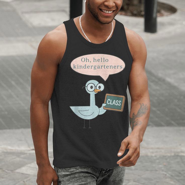 Oh Hello Kindergarteners Shirt Cute Pigeon Teacher Tee Men Tank Top, funny gift Oh Hello Kindergarteners Shirt Cute Pigeon Teacher Tee Men Tank Top, funny gift