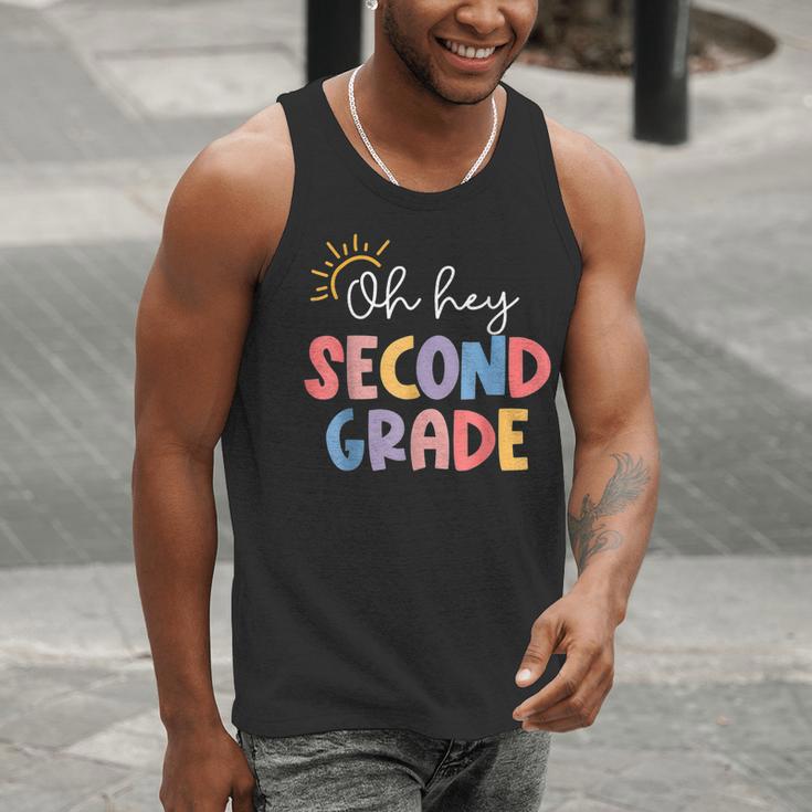 Oh Hey Second Grade First Day Of Teacher Girls Boys Kids Men Tank Top, First Grade Teacher Tank Tops, funny gift