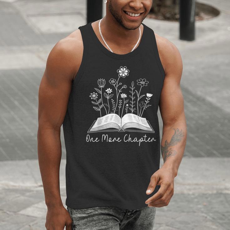 One-More Chapter Wildflower Reading Teacher Library Bookish Men Tank Top, funny gift One-More Chapter Wildflower Reading Teacher Library Bookish Men Tank Top, funny gift