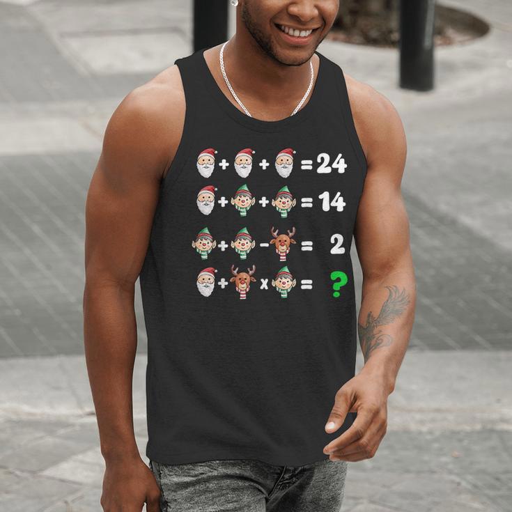 Order Of Operations Quiz Christmas Math Teacher Xmas Math Men Tank Top, funny gift