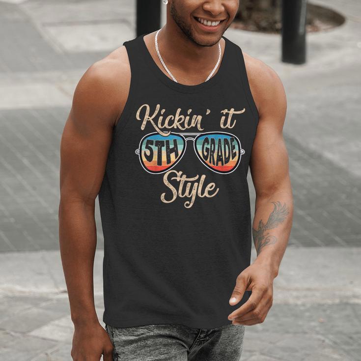 P41l Retro Kickin It 5th Grade Style Teacher Back To School For Men Women Girls Kids Men Tank Top, funny gift P41l Retro Kickin It 5th Grade Style Teacher Back To School For Men Women Girls Kids Men Tank Top, funny gift