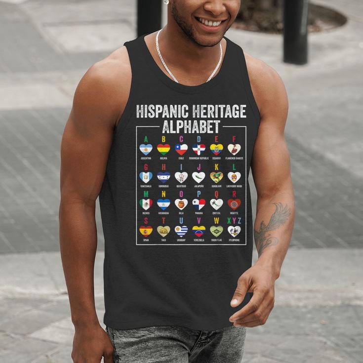 Hispanic Flags Alphabet Hearts Latin Heritage For Teacher Men Tank Top, funny gift Hispanic Flags Alphabet Hearts Latin Heritage For Teacher Men Tank Top, funny gift