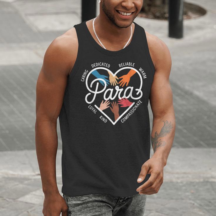 Para Heart Paraprofessional Teacher Paraeducator Men Tank Top, funny gift Para Heart Paraprofessional Teacher Paraeducator Men Tank Top, funny gift