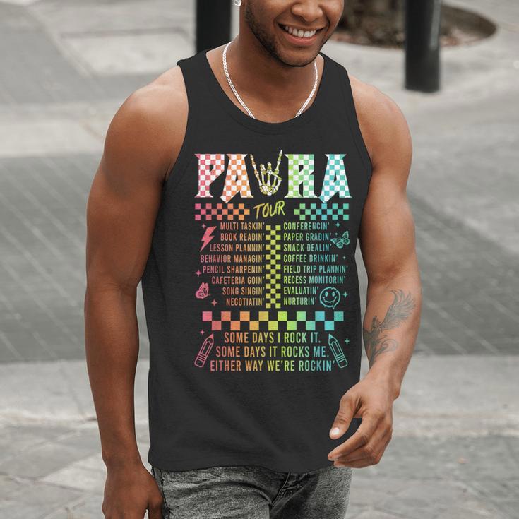 Para Tour Paraprofessional Squad Rock Teacher Back To School Men Tank Top, funny gift Para Tour Paraprofessional Squad Rock Teacher Back To School Men Tank Top, funny gift