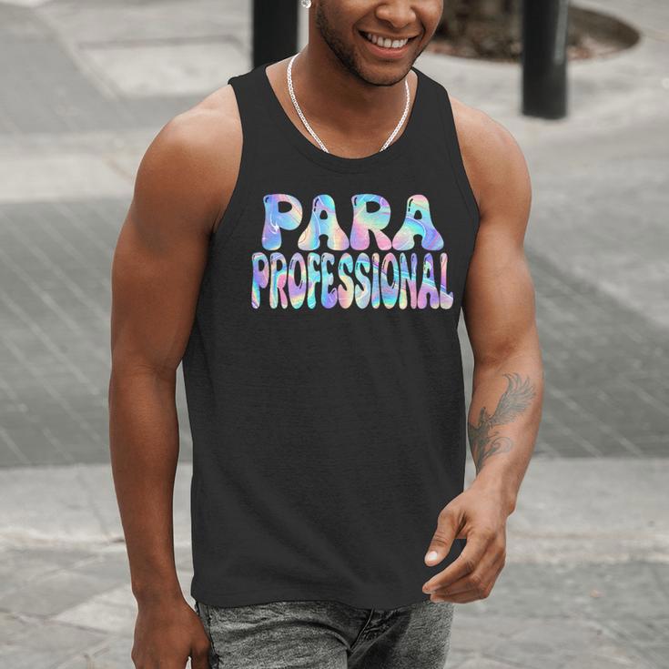 Paraprofessional Groovy Back To School Cute Teachers Women Men Tank Top, funny gift Paraprofessional Groovy Back To School Cute Teachers Women Men Tank Top, funny gift