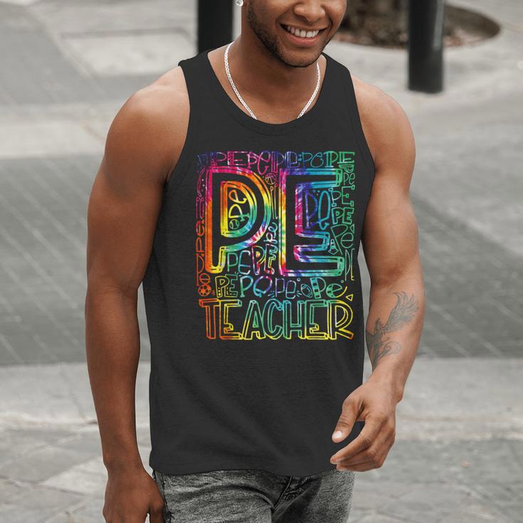 PE Teacher Phys Ed Tie Dye Physical Education Appreciation Men Tank Top, Pe Teacher Tank Tops, funny gift PE Teacher Phys Ed Tie Dye Physical Education Appreciation Men Tank Top, Pe Teacher Tank Tops, funny gift