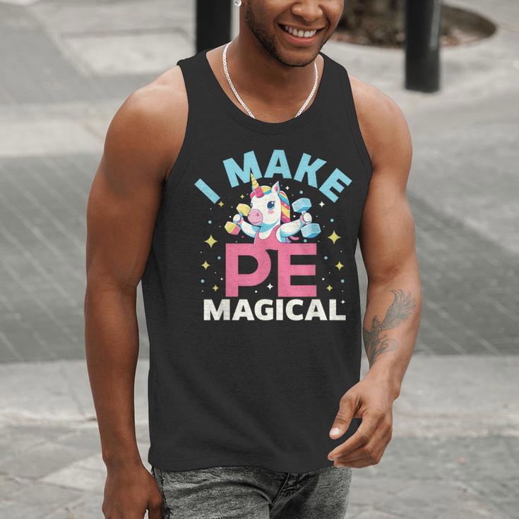 PE Teacher Unicorn I Make PE Magical Men Tank Top, Pe Teacher Tank Tops, funny gift PE Teacher Unicorn I Make PE Magical Men Tank Top, Pe Teacher Tank Tops, funny gift
