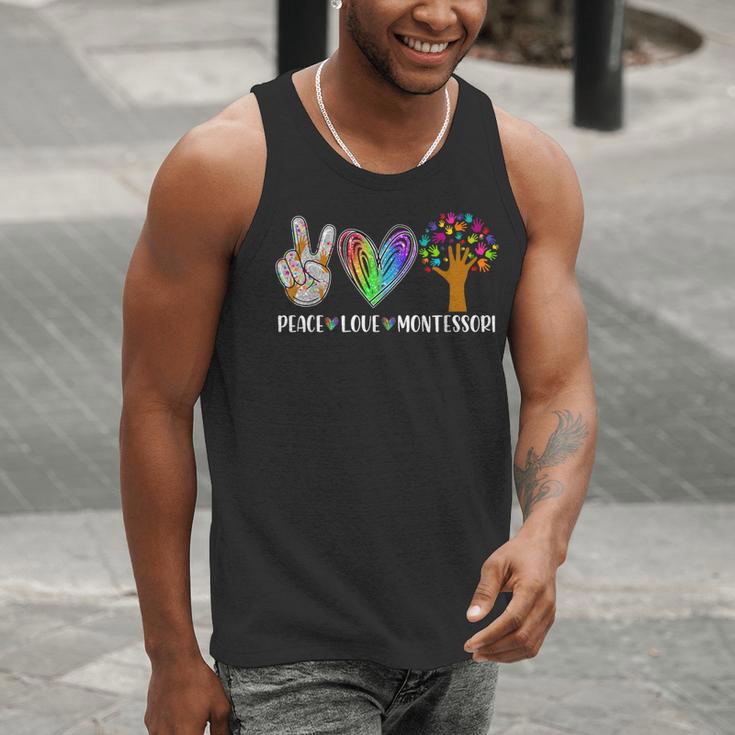 Peace Love Montessori Daycare Teacher Appreciation Men Tank Top, funny gift Peace Love Montessori Daycare Teacher Appreciation Men Tank Top, funny gift