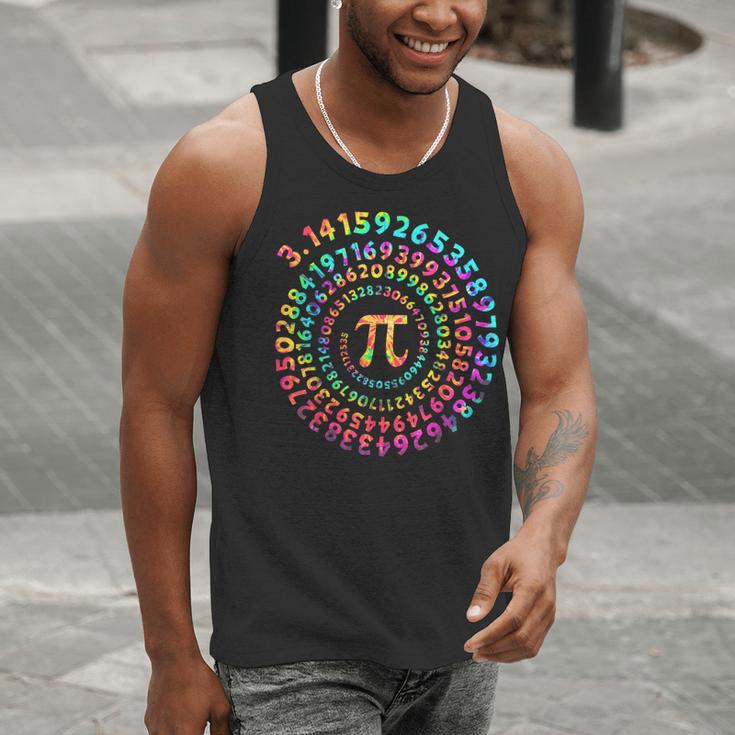 Pi Day Math Teacher Tie Dye Spiral Pi 314 Pi Day Men Tank Top, funny gift Pi Day Math Teacher Tie Dye Spiral Pi 314 Pi Day Men Tank Top, funny gift