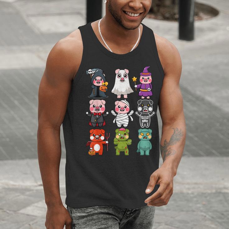 Pig Spooky Ghost Witch Boo-Jee Horror Pumpkin Pig Halloween Men Tank Top, funny gift