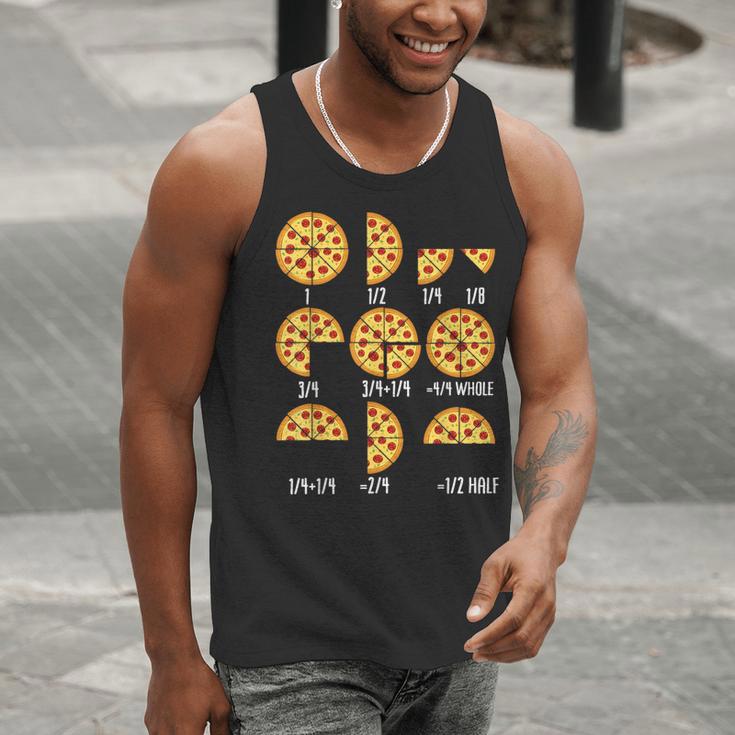 Pizza Slice Fraction Math Teacher Back To School Educational Men Tank Top, funny gift Pizza Slice Fraction Math Teacher Back To School Educational Men Tank Top, funny gift