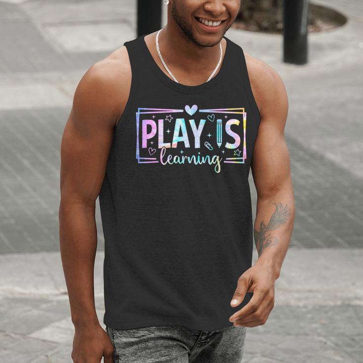 Play Is Learning Kindergarten Teacher Team Women Men Tank Top, funny gift