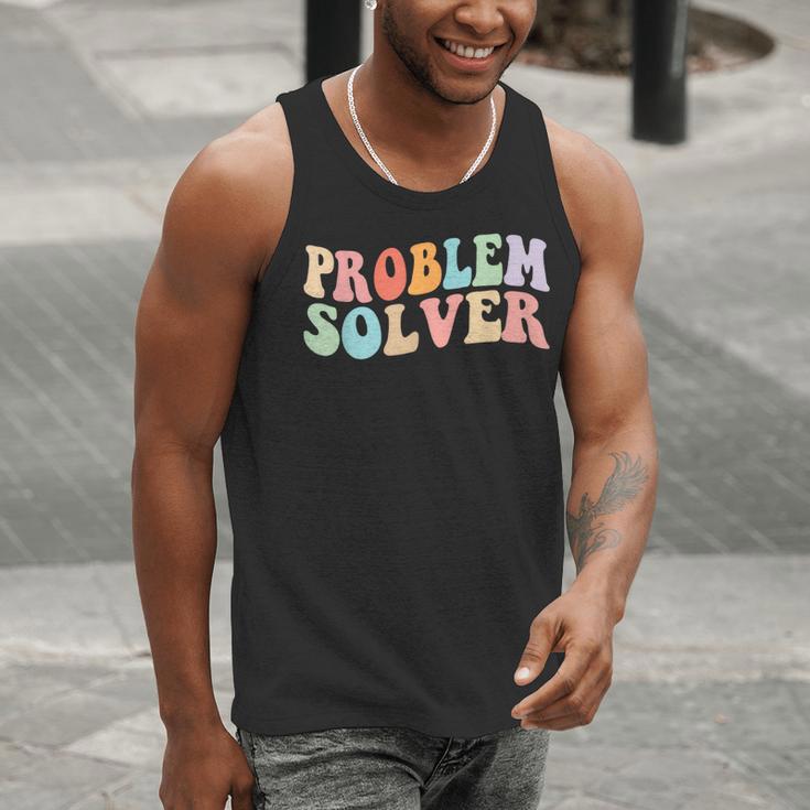 Problem Solver School Work Staff Front Desk Teacher Men Tank Top, funny gift Problem Solver School Work Staff Front Desk Teacher Men Tank Top, funny gift