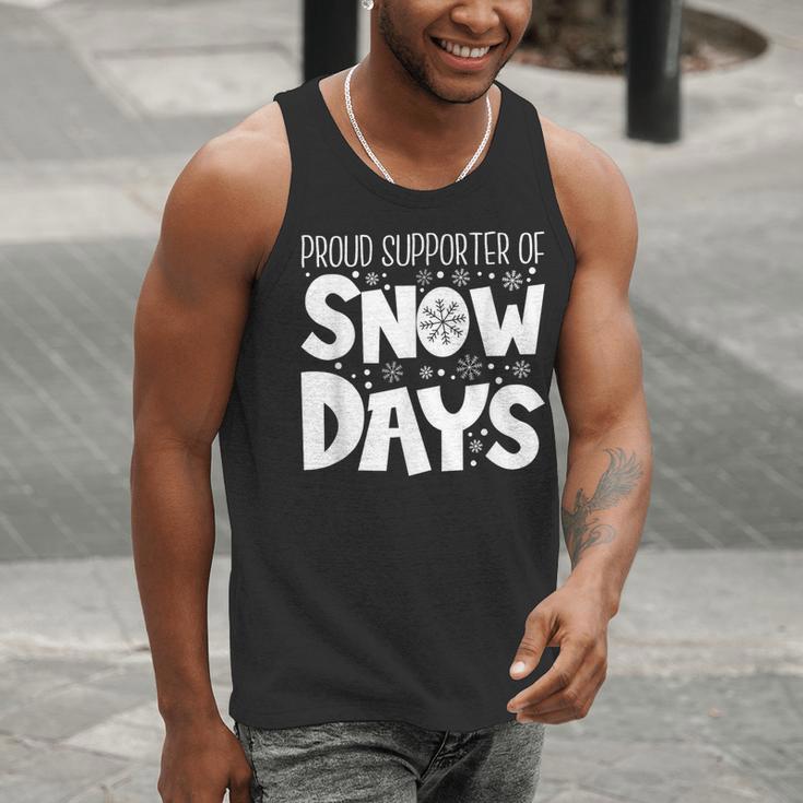 Proud Supporter Of Snow Days Teacher Christmas Men Women Men Tank Top, funny gift