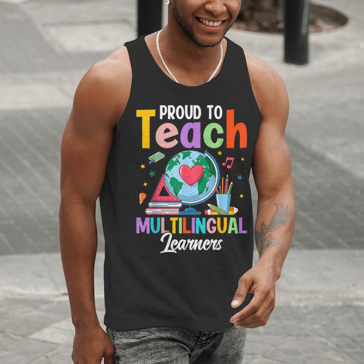 Proud To Teach Multilingual Learner ESL English Teacher Men Tank Top, Esl Teacher Tank Tops, English Teacher Tank Tops, funny gift