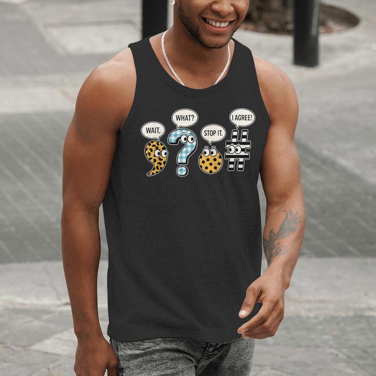 Punctuation English Grammar Teacher Back To School Men Tank Top, English Teacher Tank Tops, funny gift