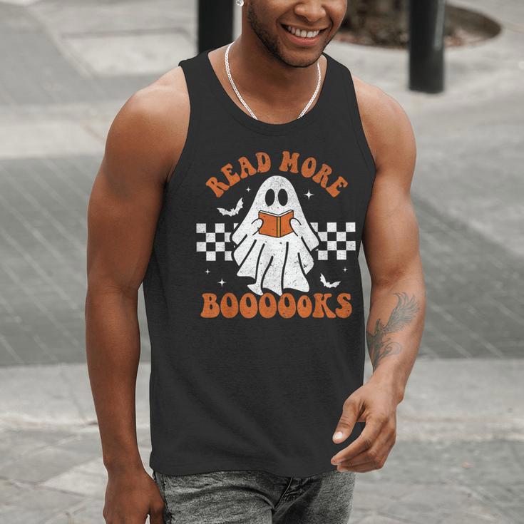 Read More Books Cute Ghost Reading Book Teacher Halloween Men Tank Top, funny gift Read More Books Cute Ghost Reading Book Teacher Halloween Men Tank Top, funny gift