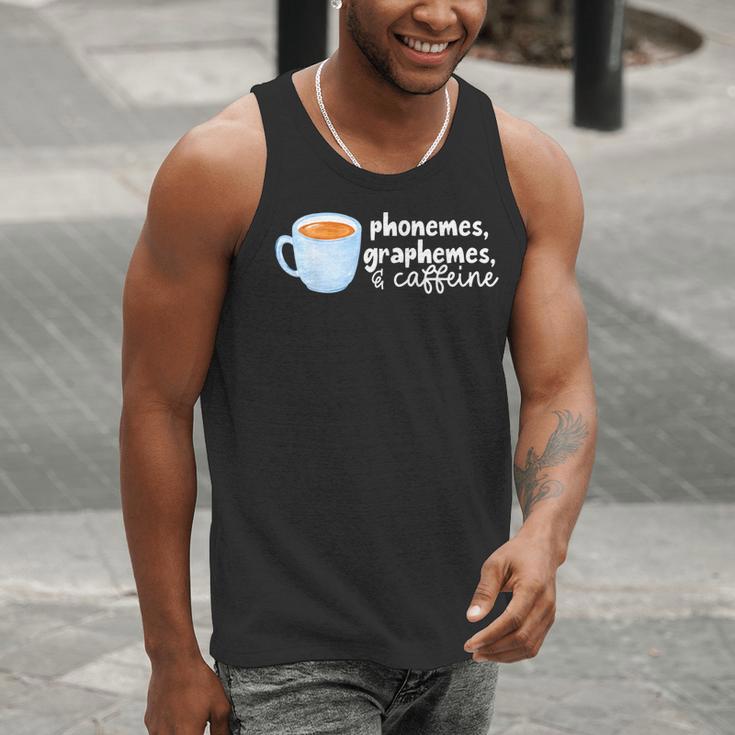 Reading Interventionist Specialist Teacher Phonemes Graphemes And Caffeine Reading Intervention -Adults Classic Fit Short Sleeve Men Tank Top, funny gift Reading Interventionist Specialist Teacher Phonemes Graphemes And Caffeine Reading Intervention -Adults Classic Fit Short Sleeve Men Tank Top, funny gift
