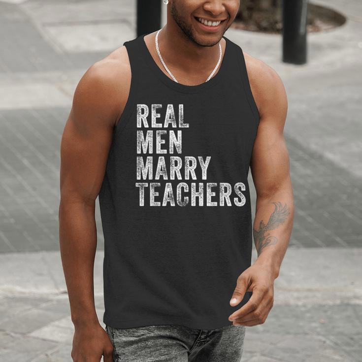 Real Men Marry Teachers Future Husband Wife Engagement Men Tank Top, funny gift Real Men Marry Teachers Future Husband Wife Engagement Men Tank Top, funny gift
